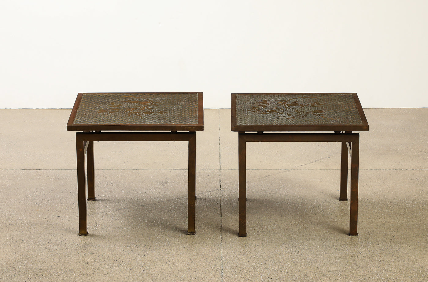 Pair of Kuan Su Side Tables by Philip & Kelvin LaVerne