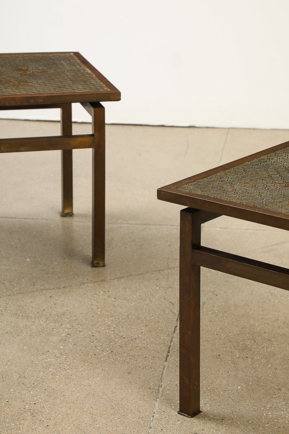 Pair of Kuan Su Side Tables by Philip & Kelvin LaVerne