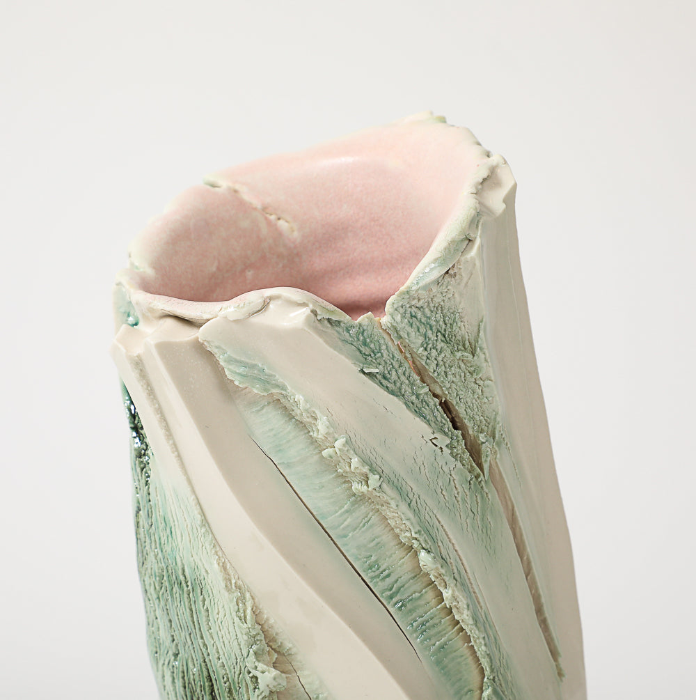 Alluvium Sculptural Vase #10 by Riley Walzer