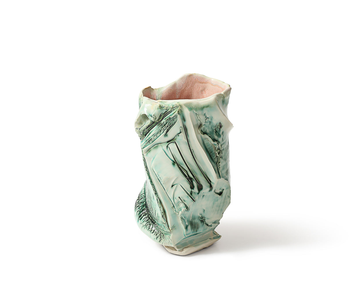 Alluvium Vase #5 by Riley Walzer