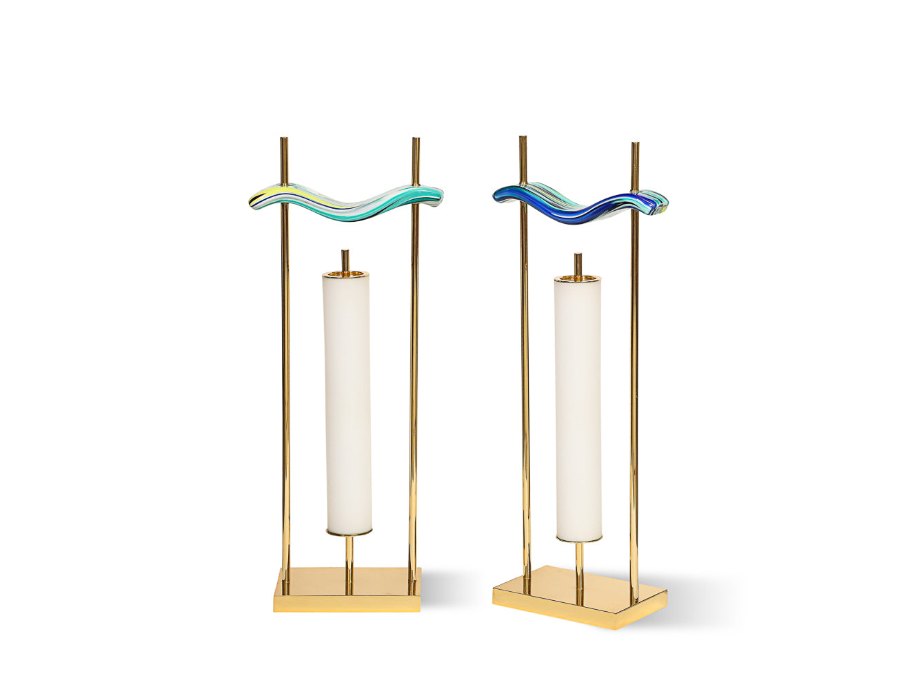 Maniglie Venini Table Lamps by Roberto Giulio Rida