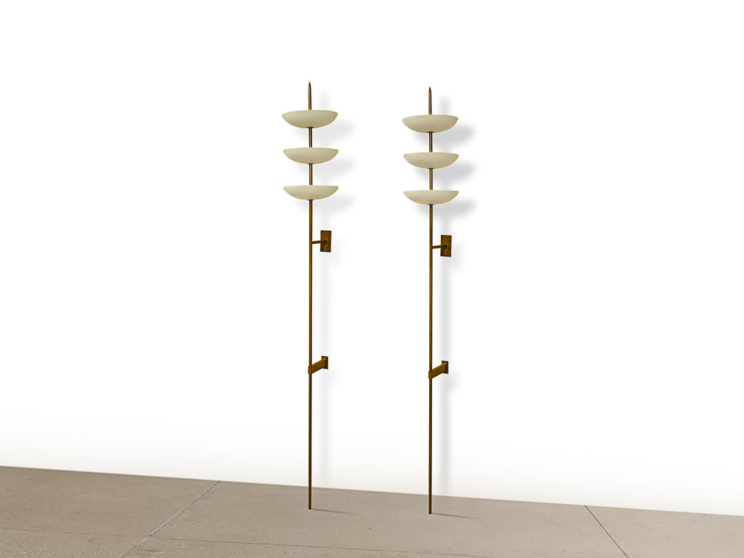 Pair of 3-Cup Wall Lights by Stilnovo – Donzella LTD.