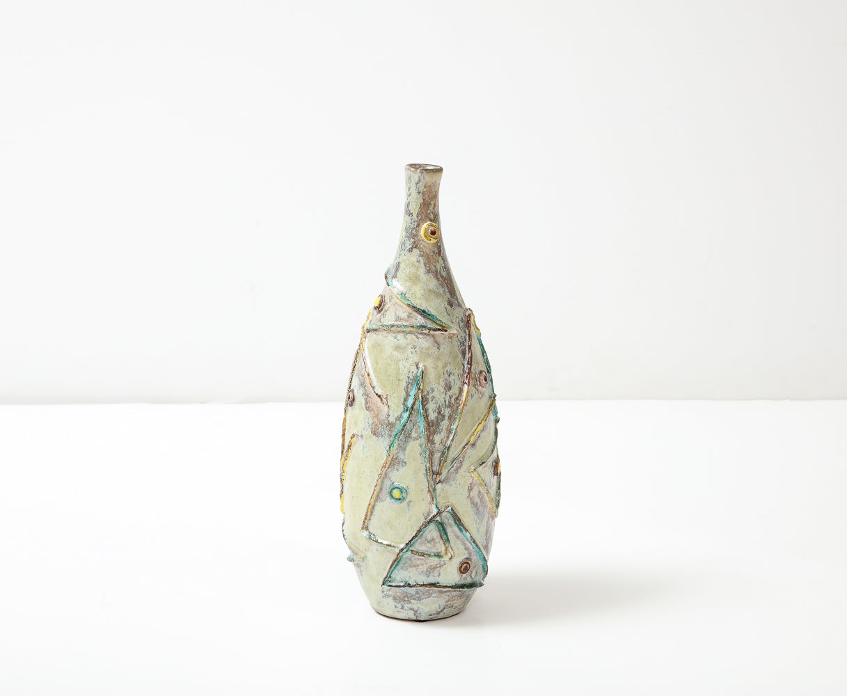 Ceramic Bottle by Umberto Zannoni
