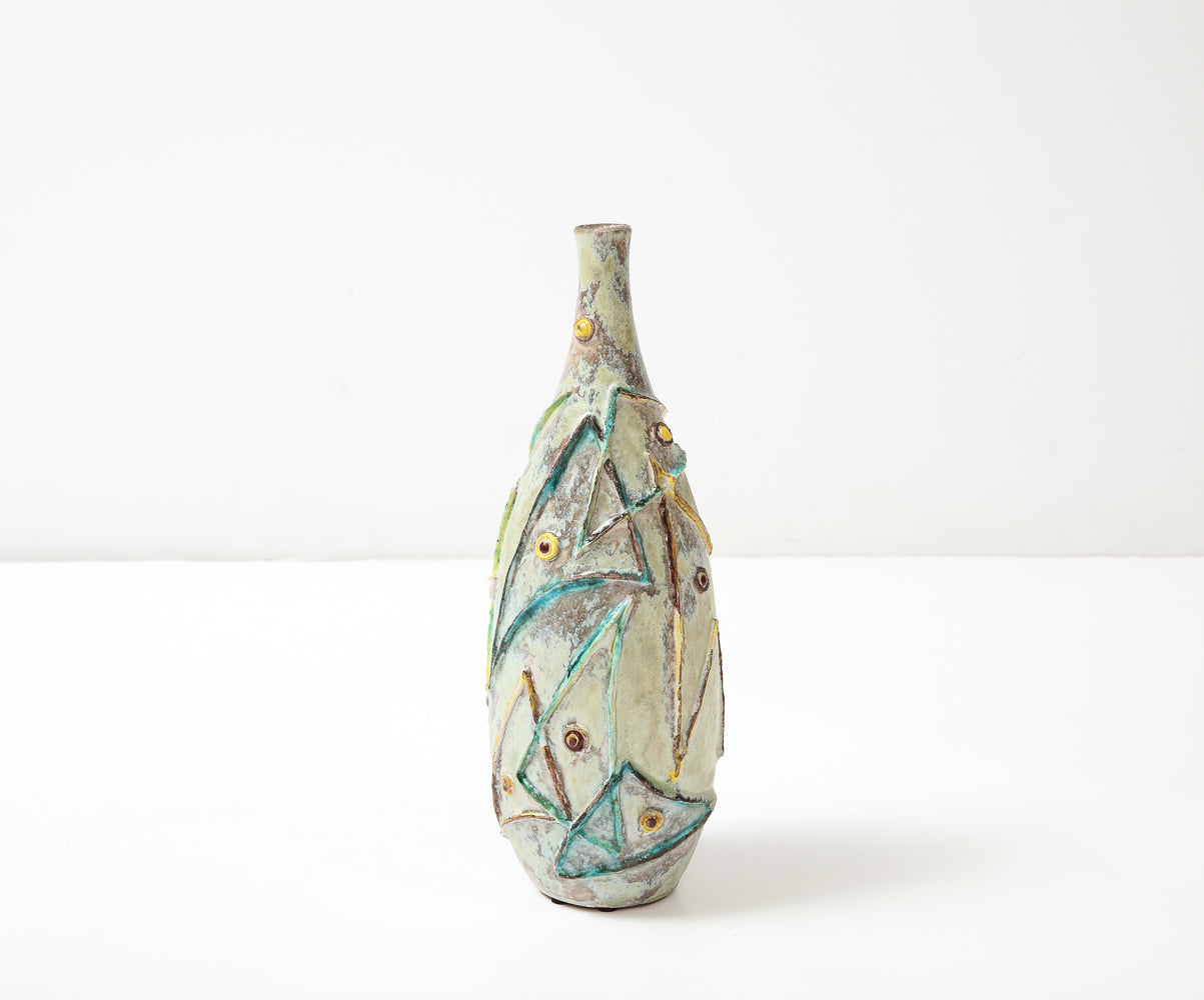 Ceramic Bottle by Umberto Zannoni