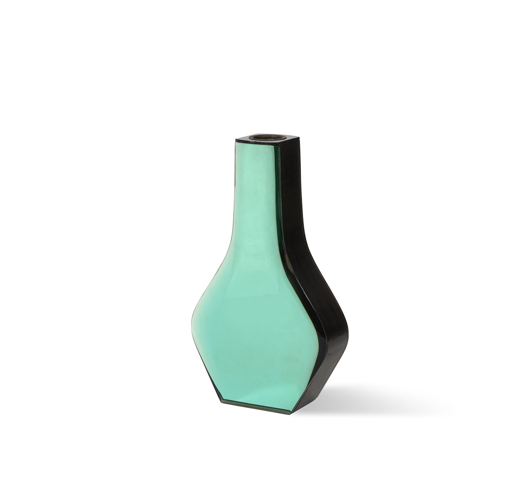 Rare Colored Glass Vase, Model No. 2122 by Max Ingrand for Fontana Arte