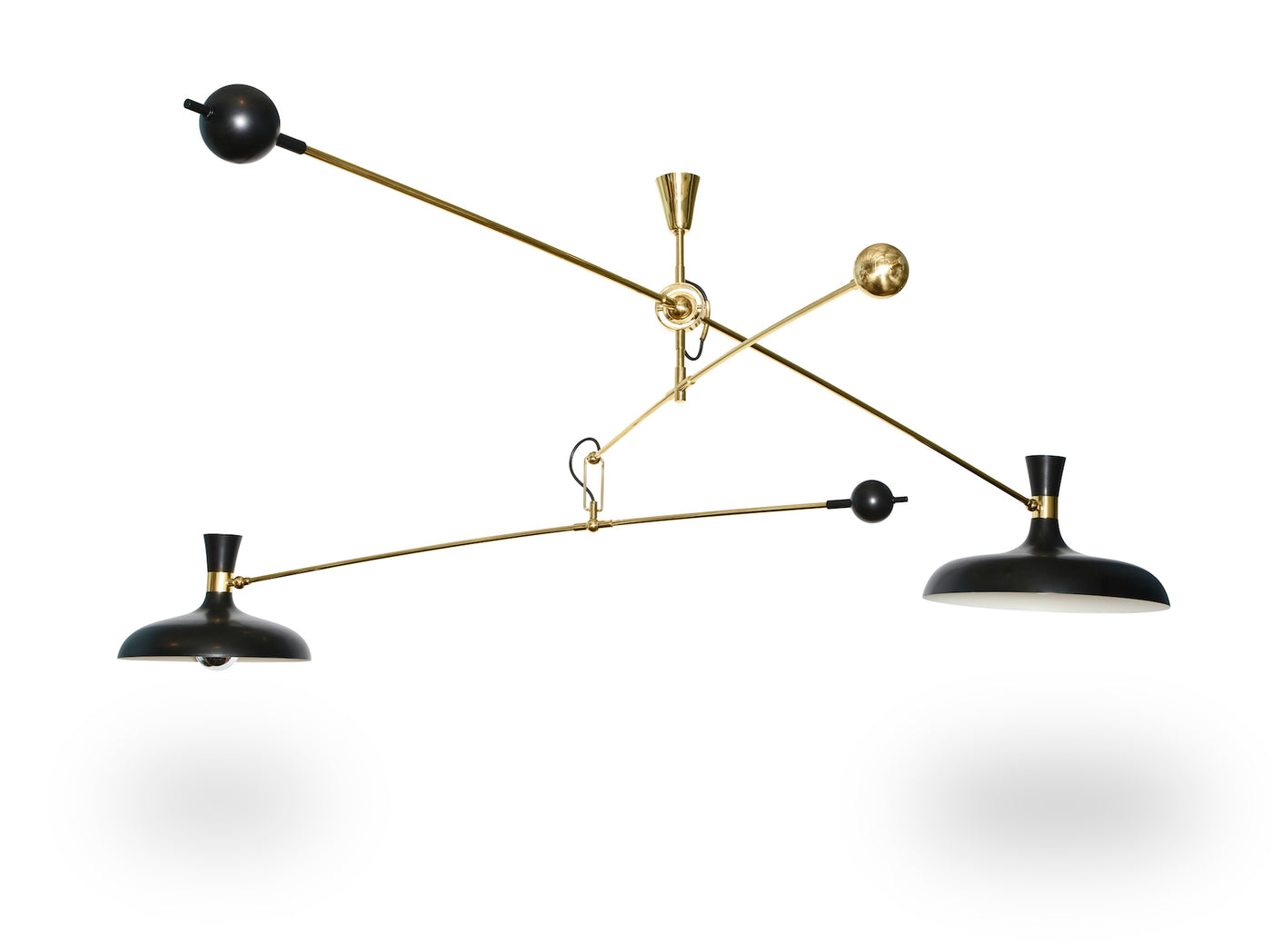 Studio-Made 2-Light "Mobile" Fixture by Fedele Papagni