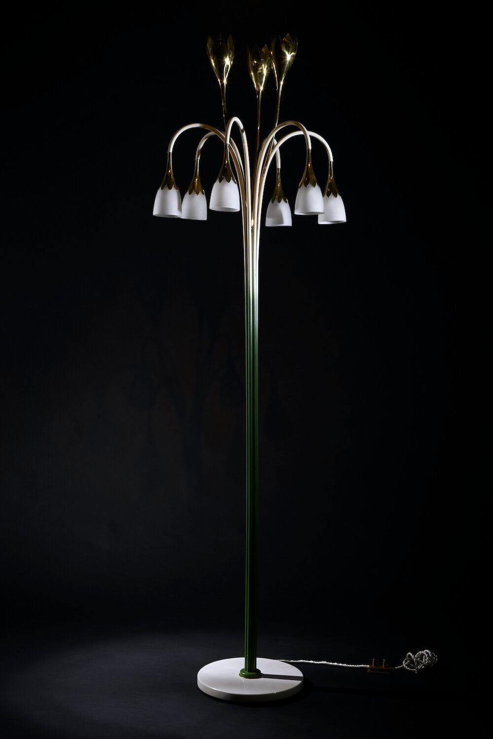 No. 77, Rare Floor Lamp By Angelo Lelii for Arredoluce