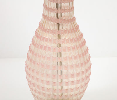 Pair of Segmentati Glass Table Lamps by Barovier & Toso