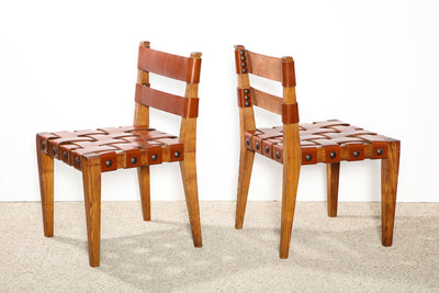 Strap Side Chairs for ABV by Osvaldo Borsani