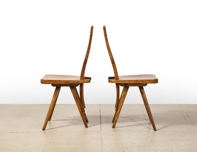Rare Pair of “Casa del Sole” Chairs by Carlo Mollino