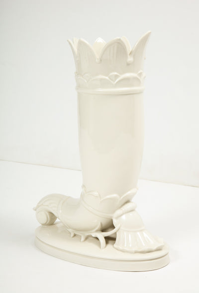 Early Porcelain Vase By Shwarzburger Werkstatten