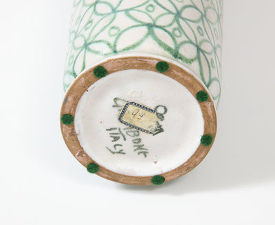 Tall Hand painted Vase by Guido Gambone
