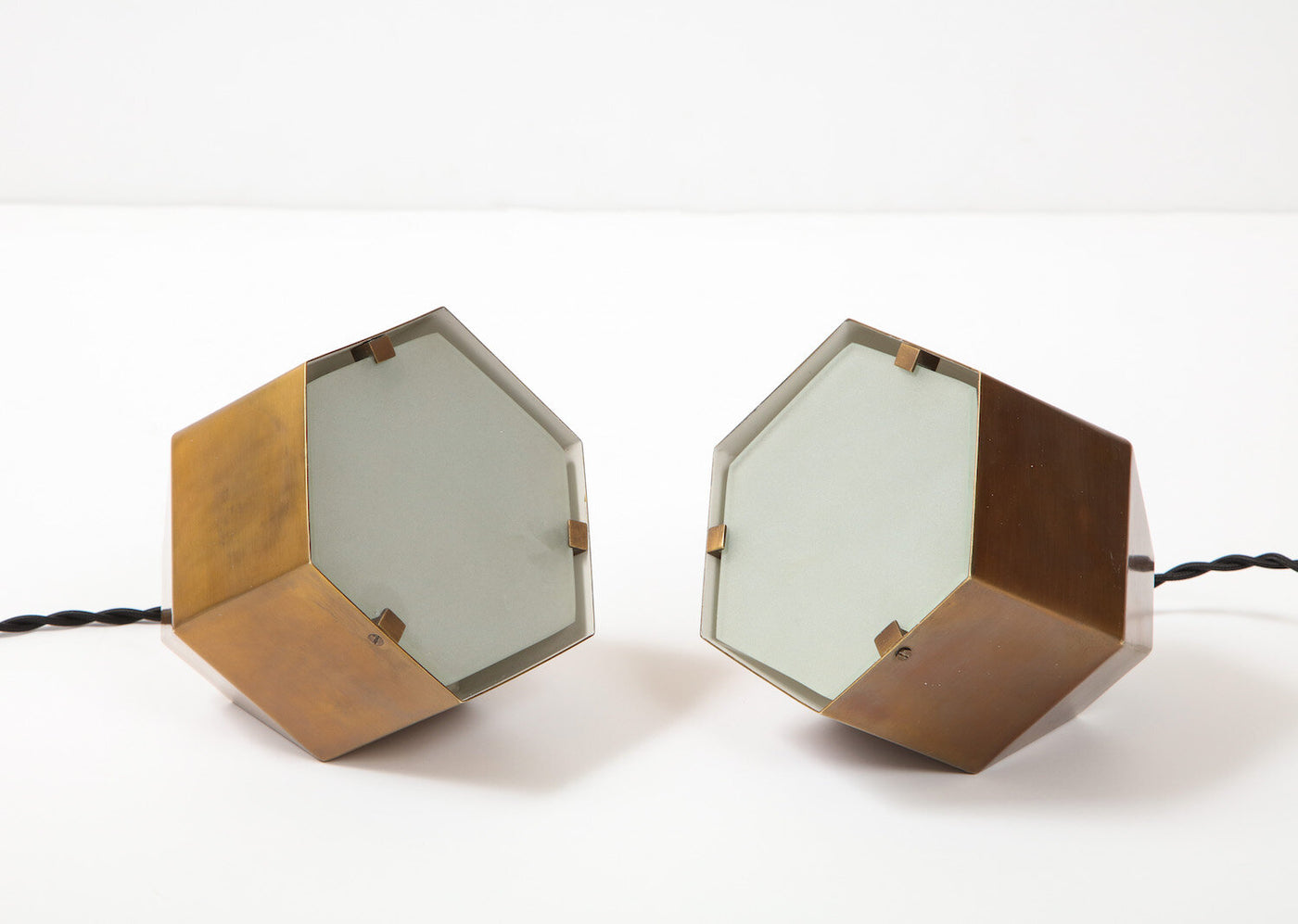 Rare Pair of Table Lamps No. 2202 by Fontana Arte
