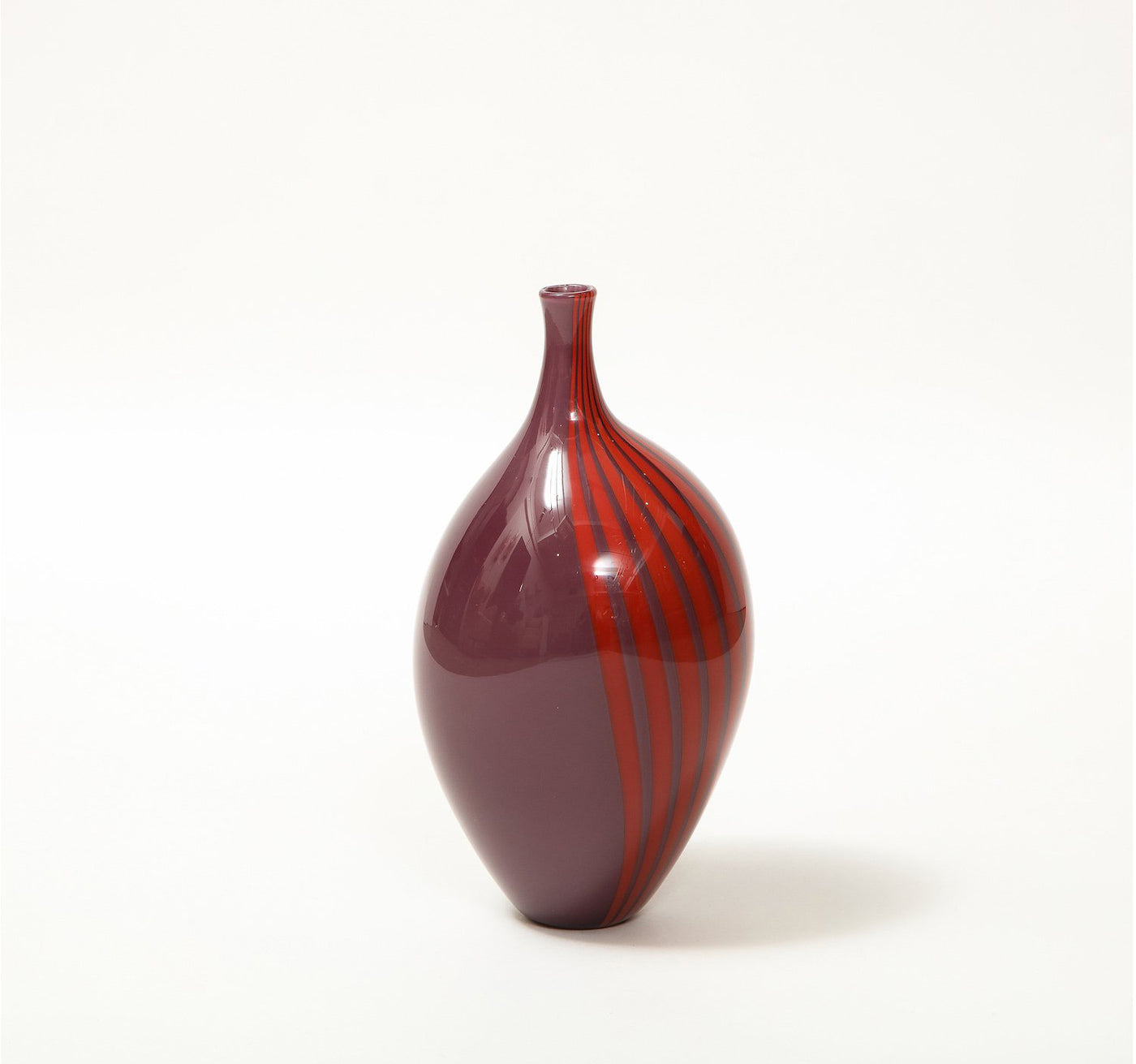 Hand Blown Glass Vase By Lino Tagliapietra for F3 International