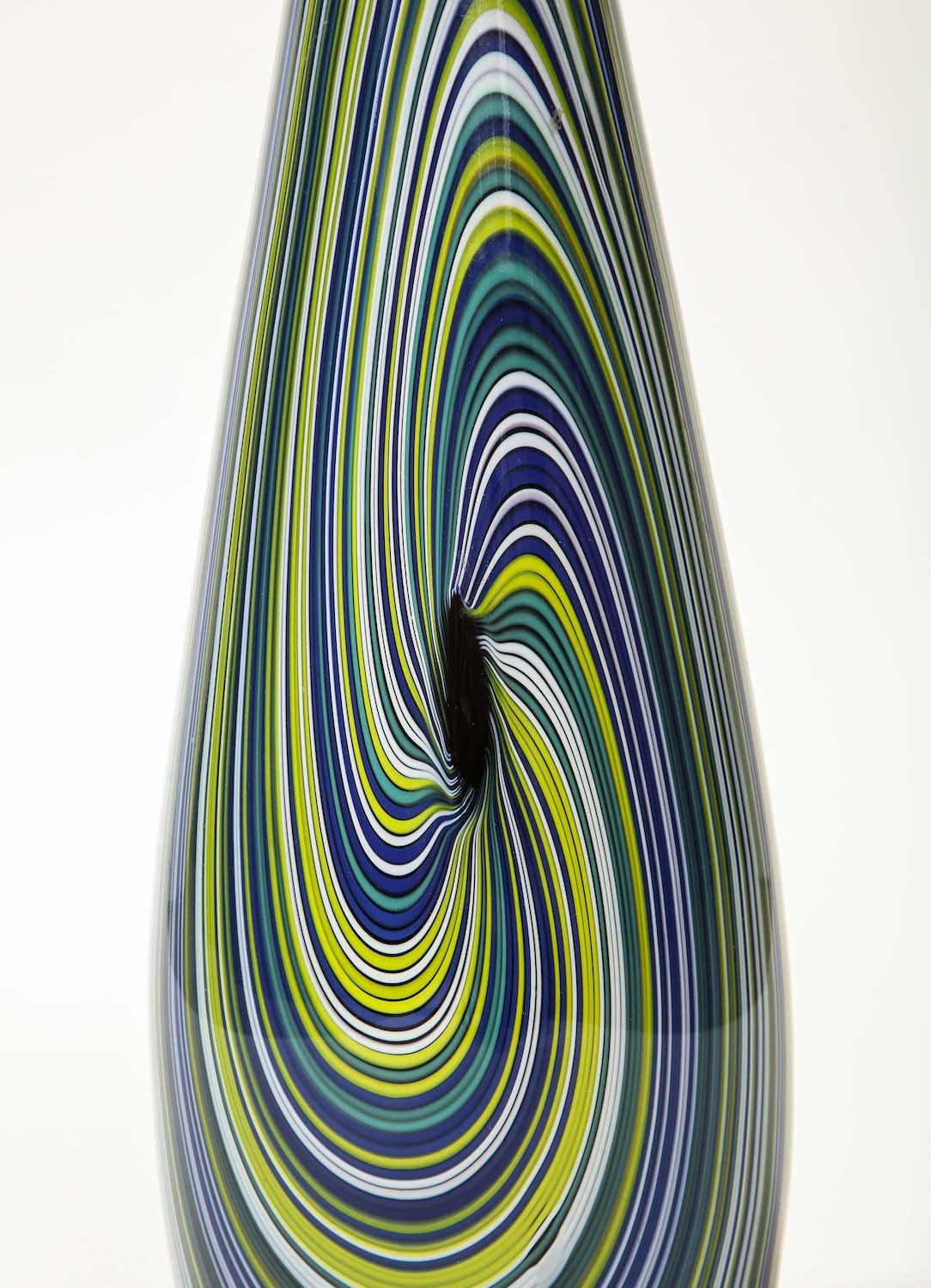Hand-Blown Vase By Mario Ticco for VeArt