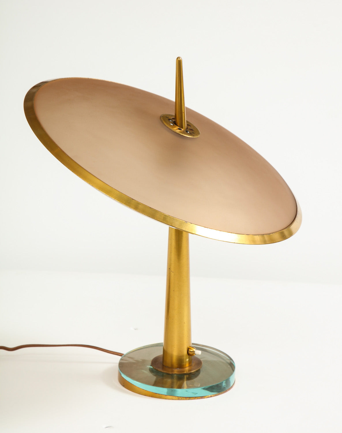 Rare "Disco Volante" Table Lamp by Max Ingrand for Fontana Arte