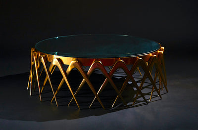 “Compasso,” Circular Cocktail Table By Roberto Giulio Rida