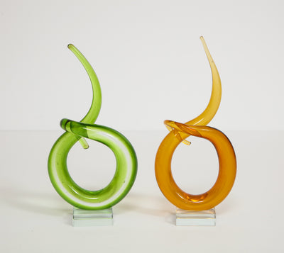 Murano Glass “Curl” Sculptures