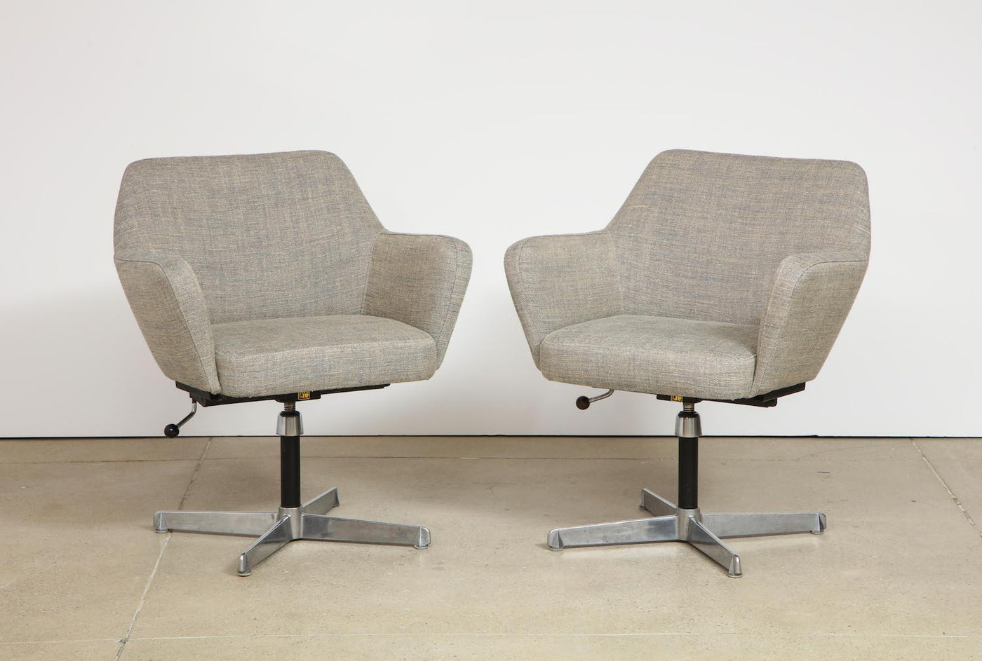 Pair of "Airone" Model Office Chairs by Gio Ponti & Alberto Roselli for Arflex