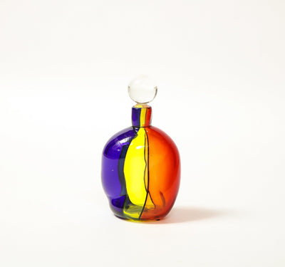 Carnivale Stopper Bottle By Archimede Seguso