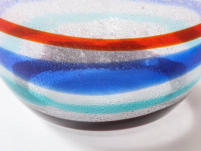 Pulegoso Glass Bowl by Fulvio Bianconi for Cenedese