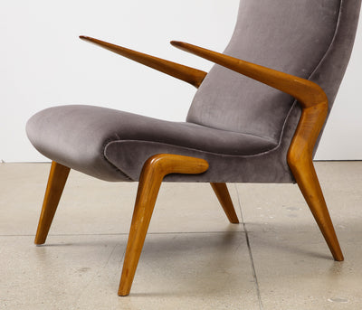 P71 Lounge Chairs by Osvaldo Borsani for Tecno