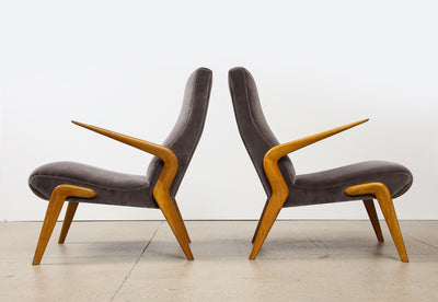 P71 Lounge Chairs by Osvaldo Borsani for Tecno