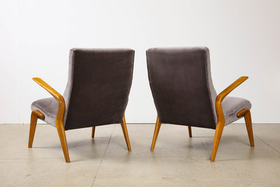 P71 Lounge Chairs by Osvaldo Borsani for Tecno