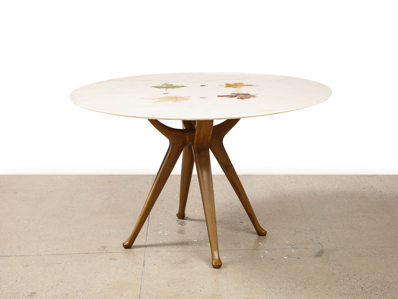 Circular Dining Table No. 7387 by Osvaldo Borsani for ABV