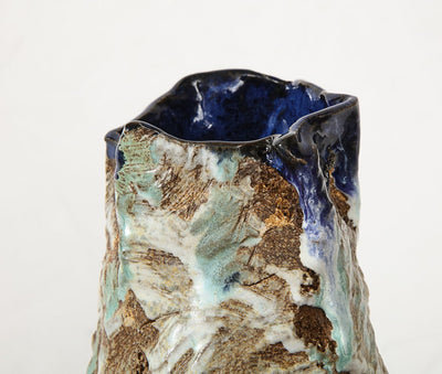 Vase with Blue Interior #4 by Dena Zemsky