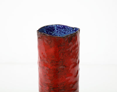 Enameled Metal Vase by Paolo de Poli