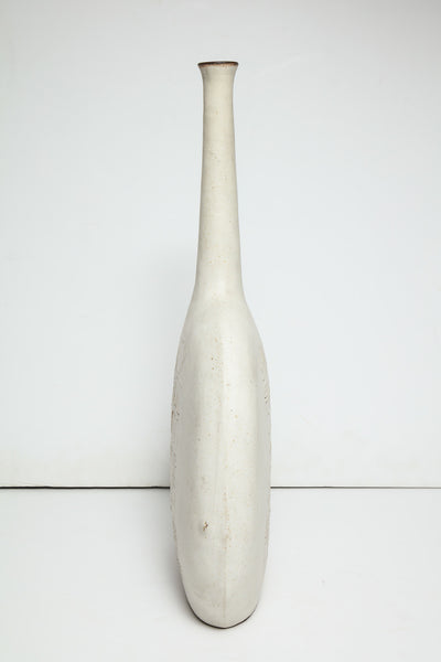 Unique Bottle-Form Vase by Bruno Gambone