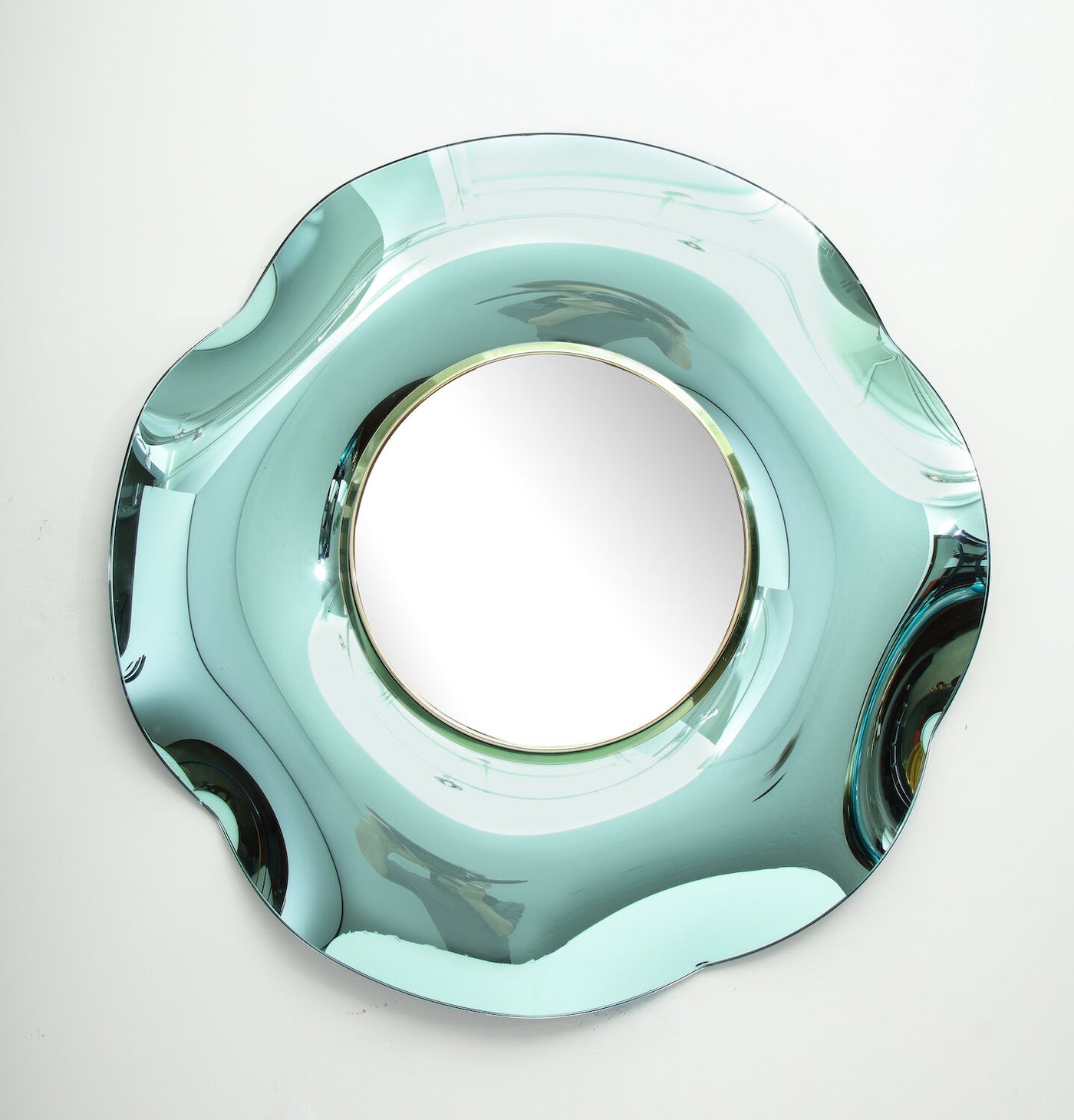 Undulate Green, Studio-Built Wall Mirror by Ghiró Studio – Donzella LTD.