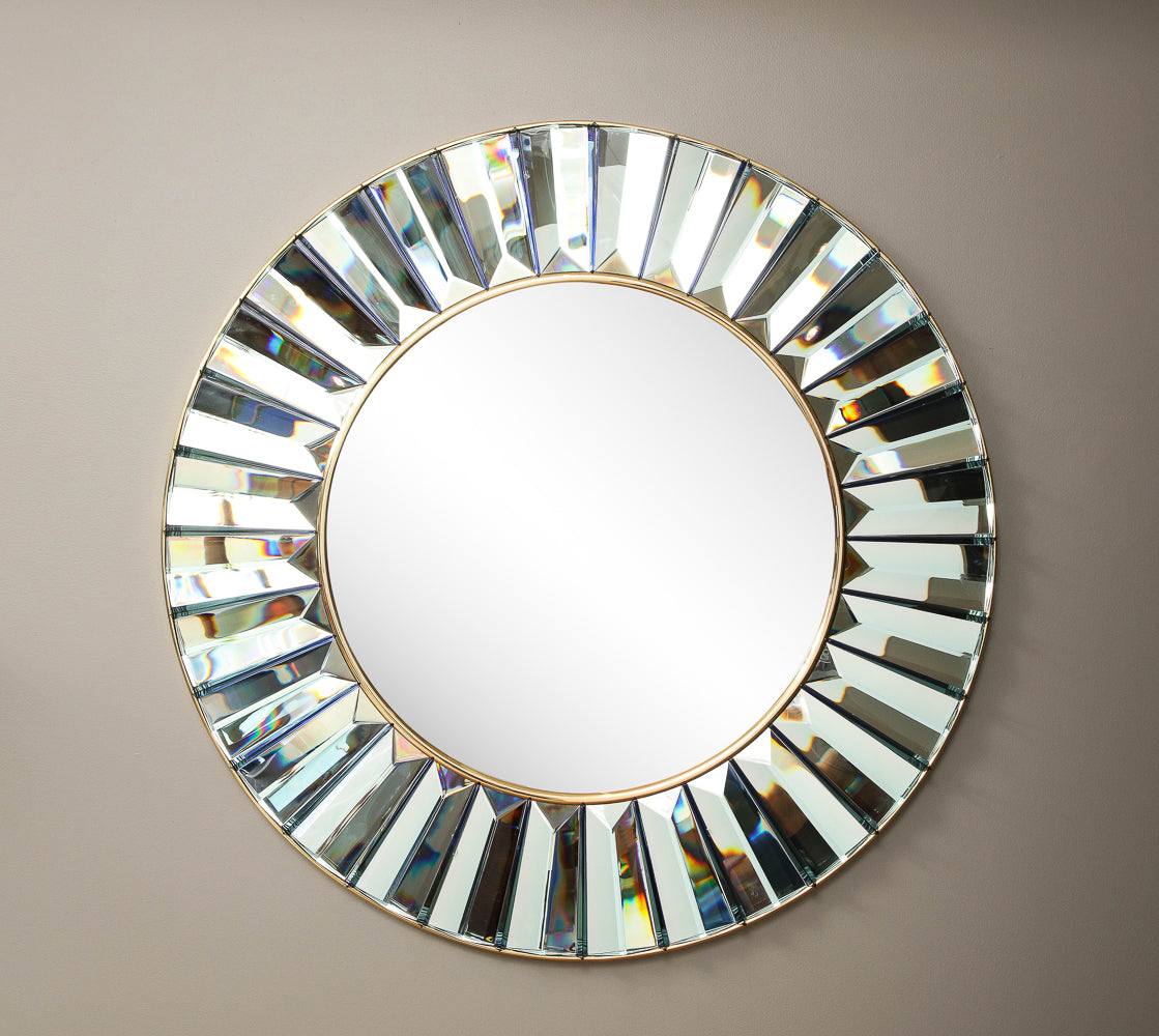 "Martina," Studio-built Circular Mirror by Ghiró Studio