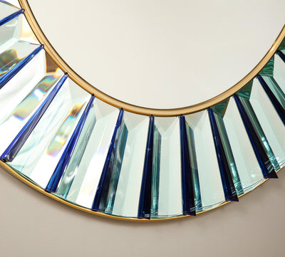 "Martina," Studio-built Circular Mirror by Ghiró Studio