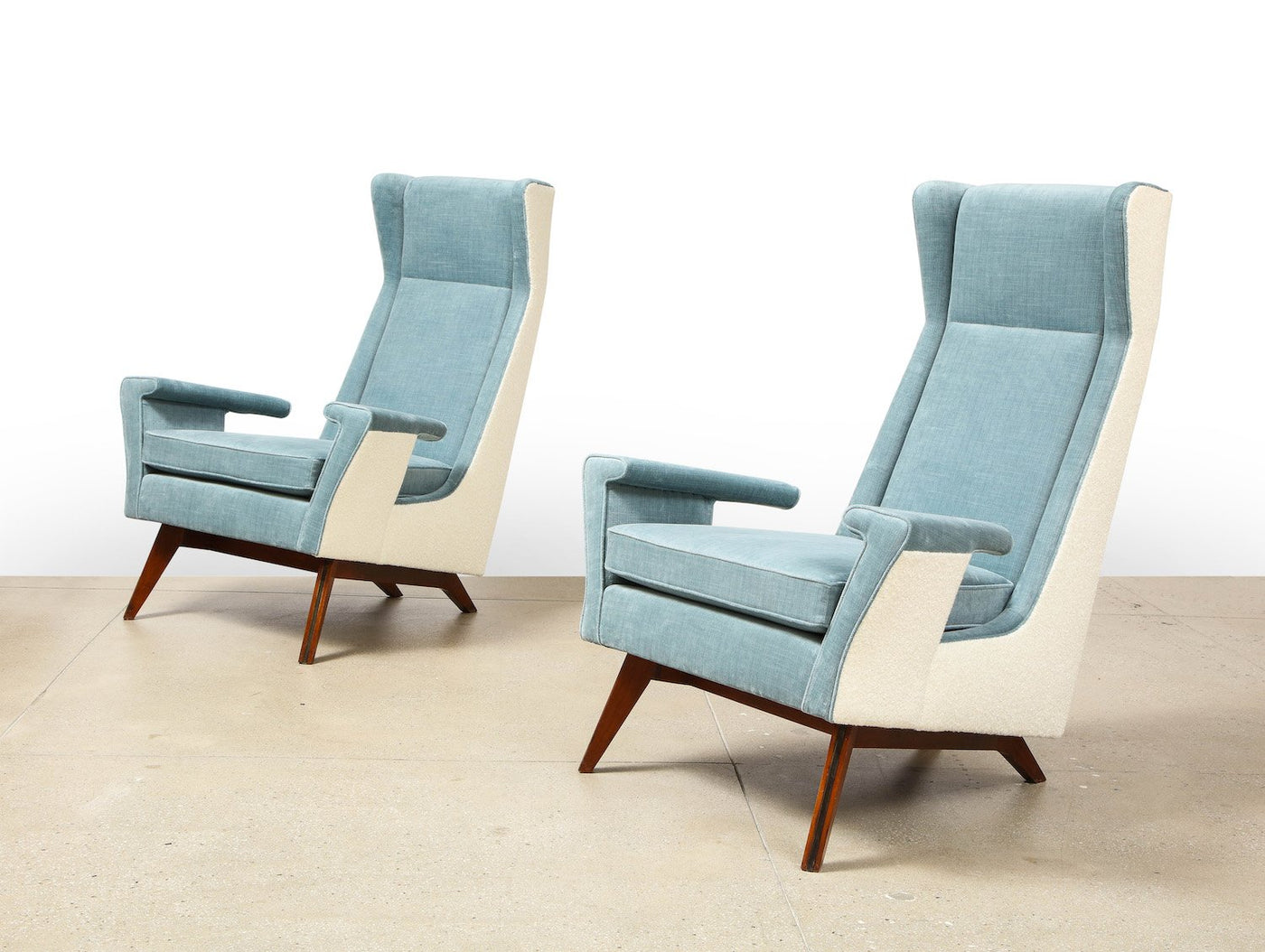 Rare Pair of Armchairs By Gino Levi-Montalcini