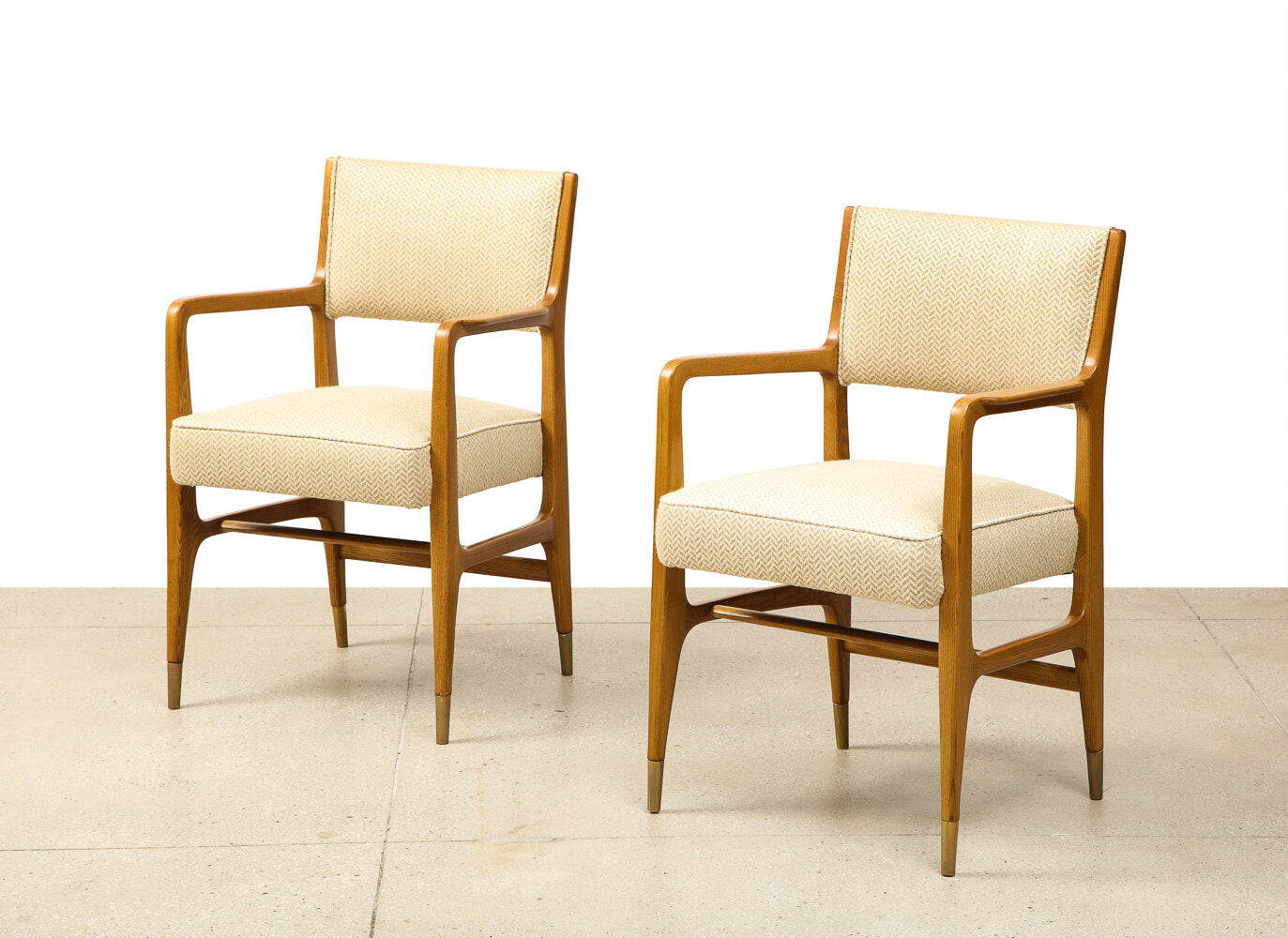 Rare Pair of Arm Chairs By Gio Ponti