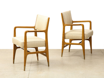 Rare Pair of Arm Chairs By Gio Ponti
