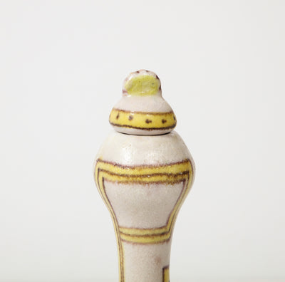 Stoneware Bottle with Stopper by Guido Gambone