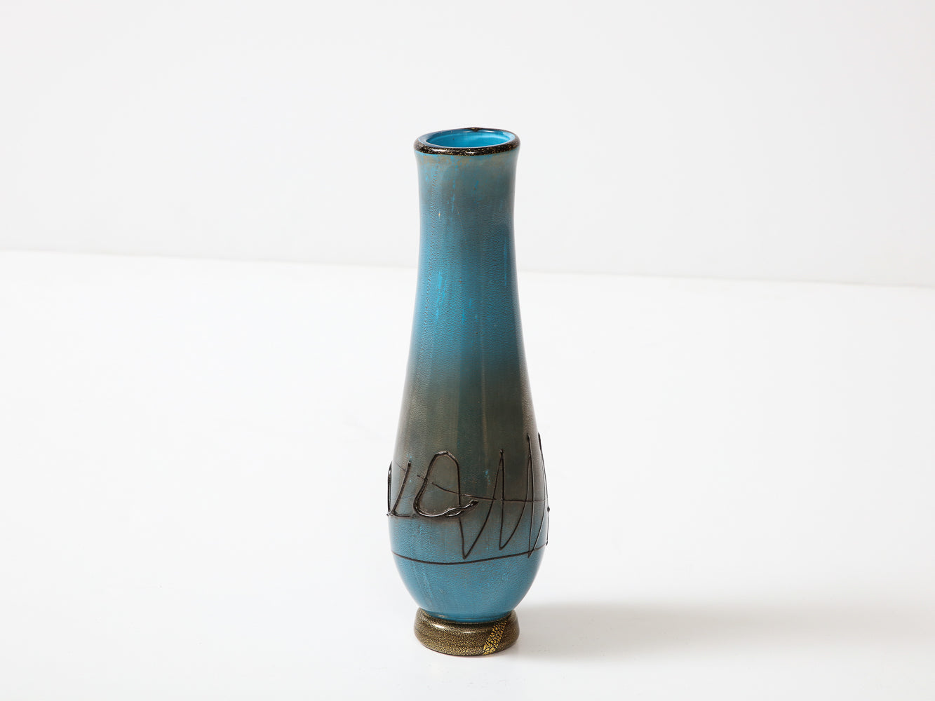 Hand-blown Murano Glass Vase by Ermanno Nason for Cenedese