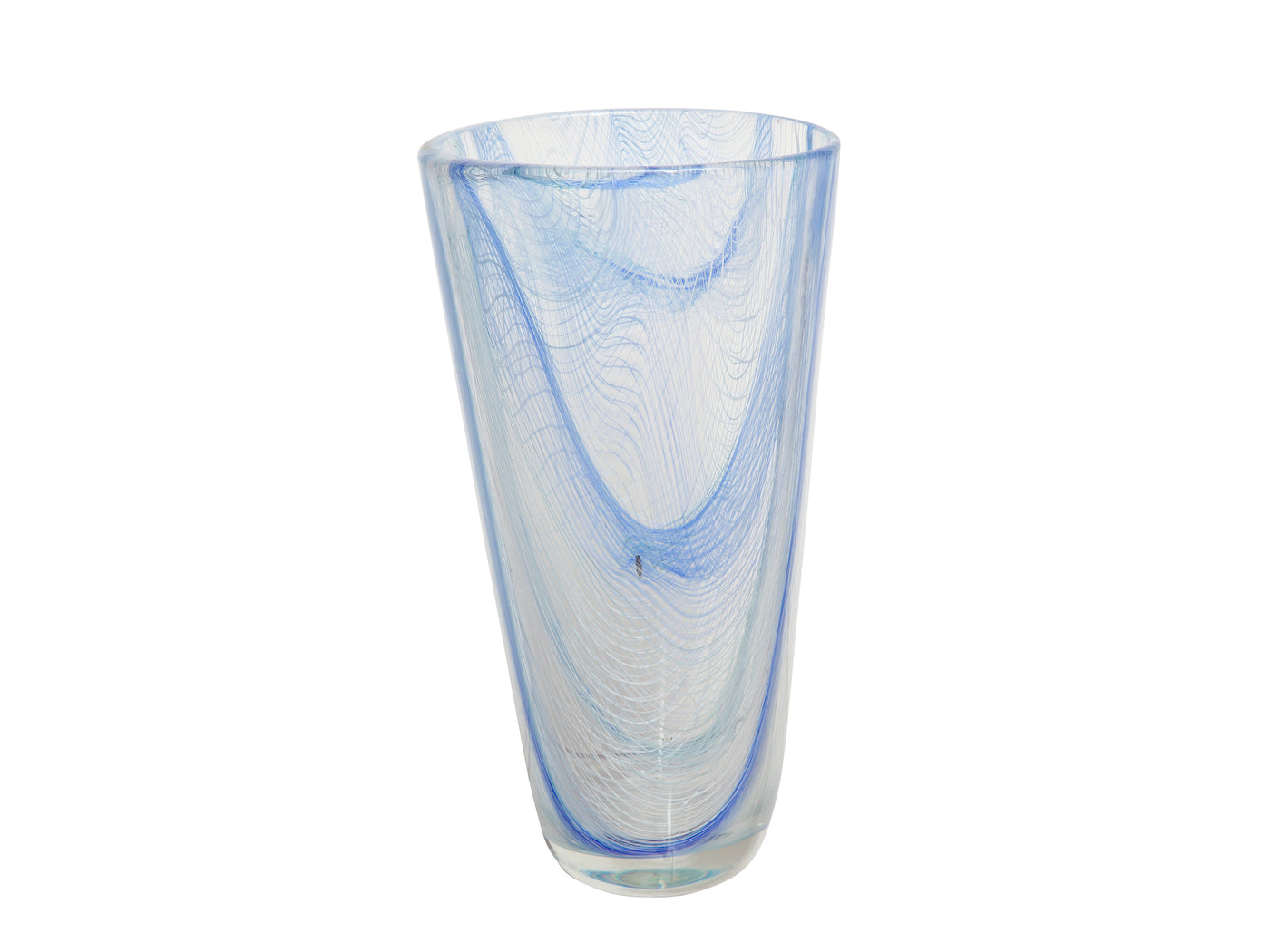 LARGE-SCALE "MERLETTO" GLASS VASE BY ROMANO DONA