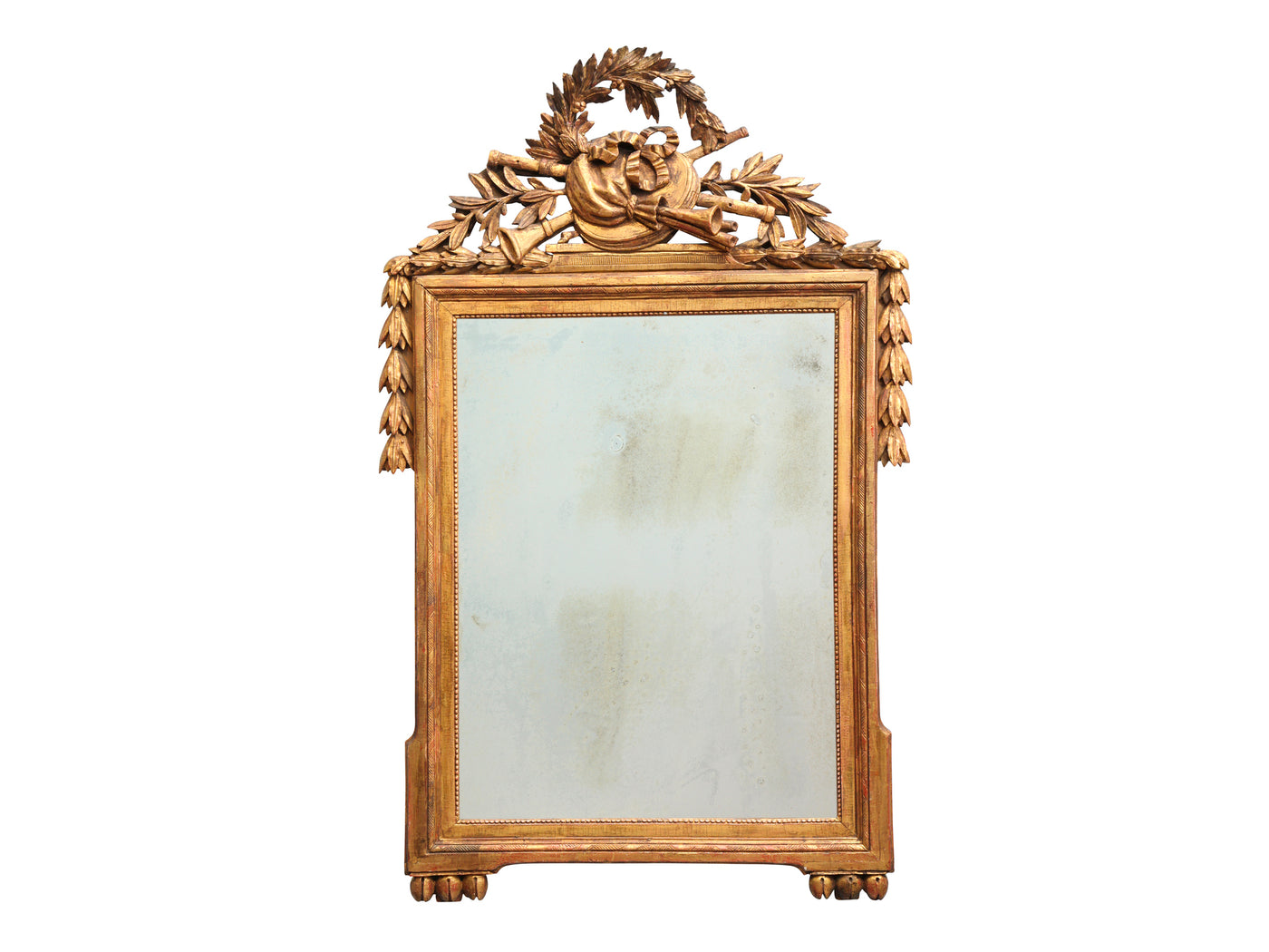 Louis XVI Carved & Gilded Mirror