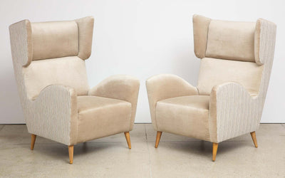 Rare Wing Chairs by Gio Ponti
