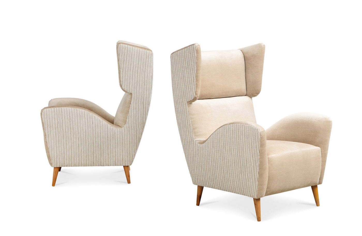 Rare Wing Chairs by Gio Ponti