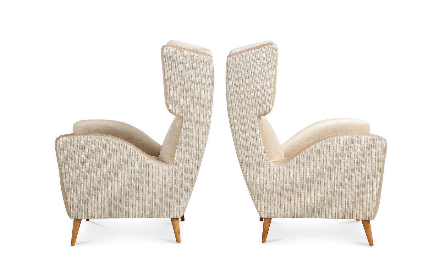 Rare Wing Chairs by Gio Ponti
