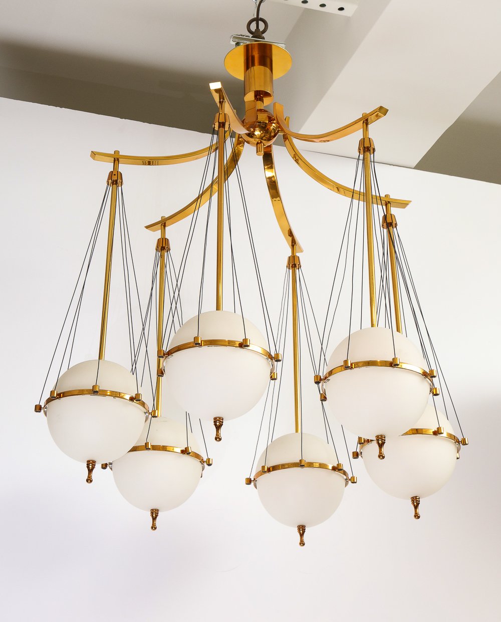 Rare Chandelier by Angelo Lelii for Arredoluce