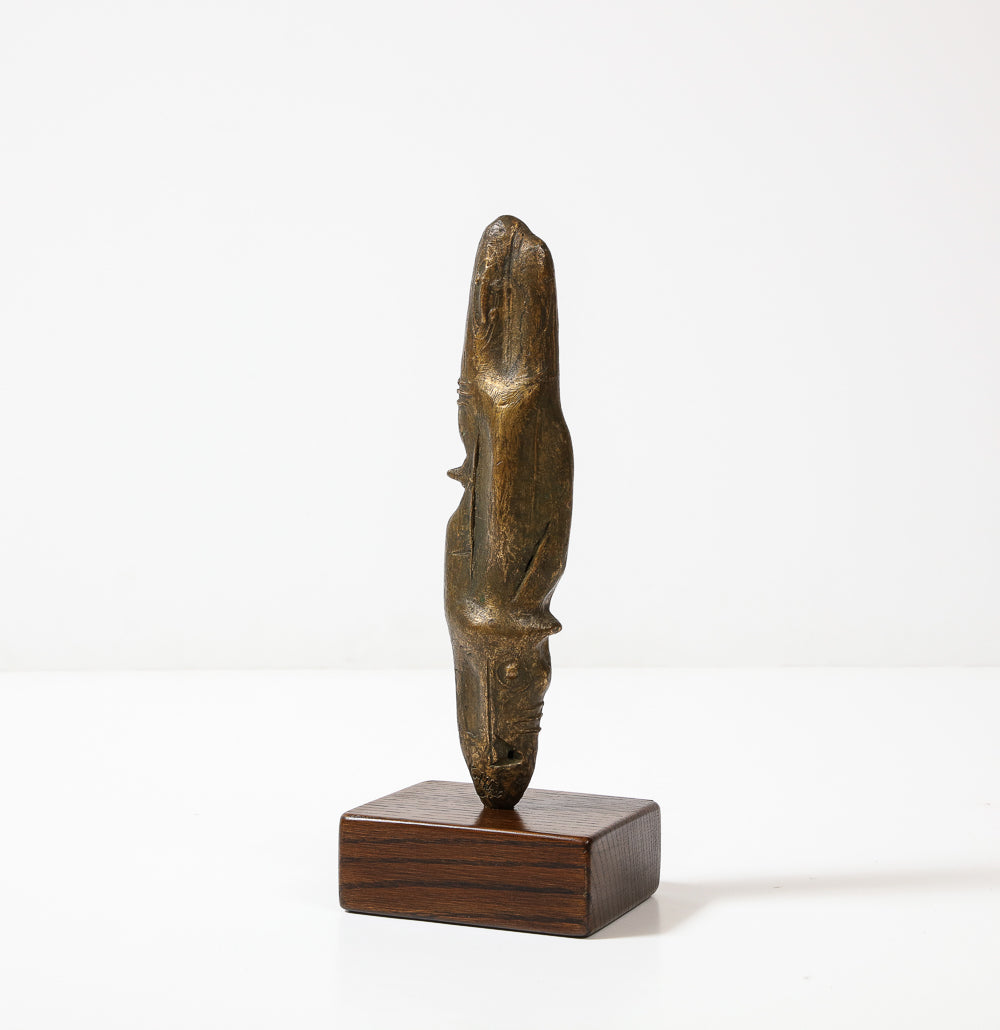 Abstract Bronze Sculpture by Luigi Gheno – Donzella LTD.
