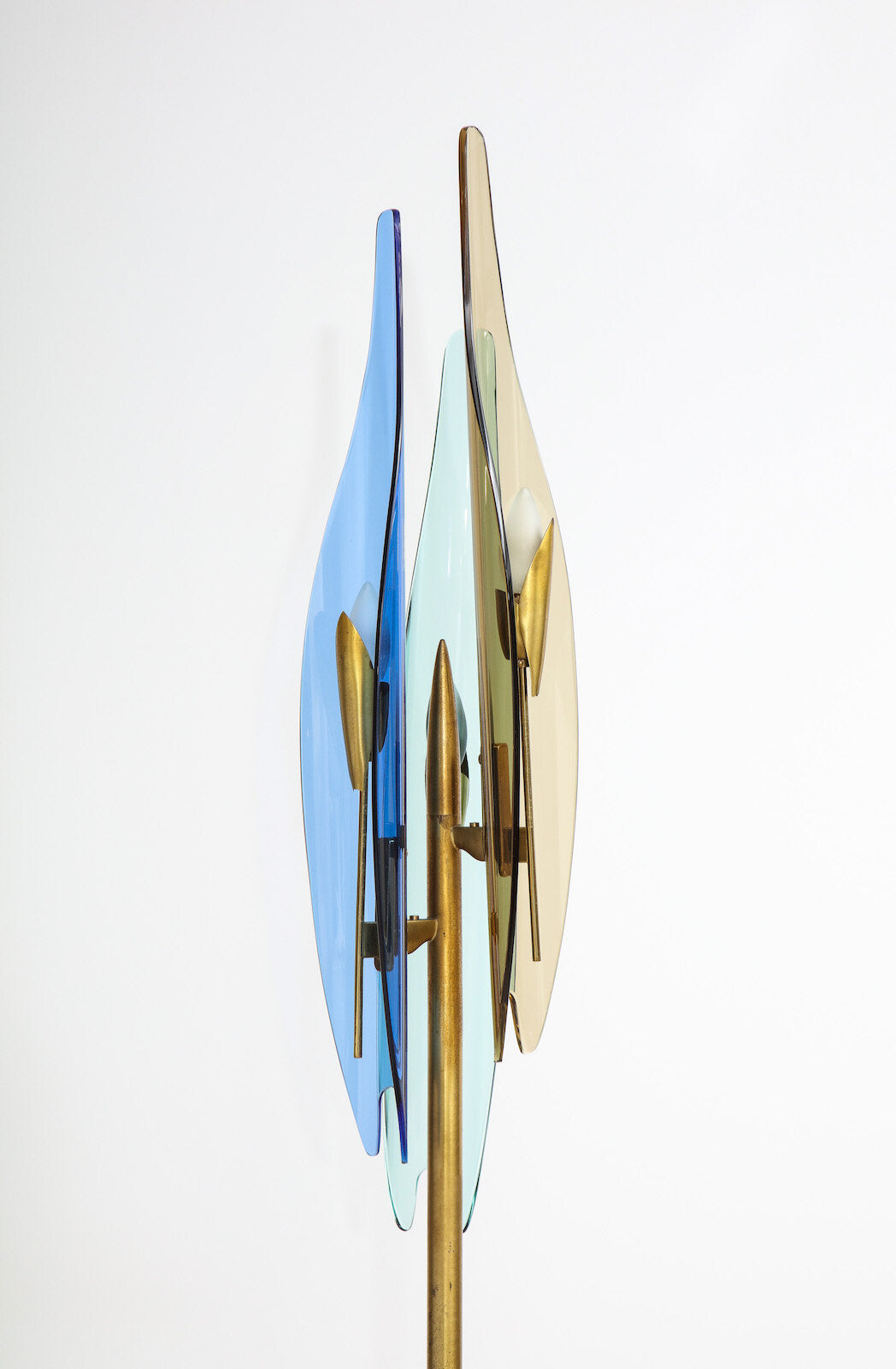 Rare Dahlia Floor Lamp By Max Ingrand for Fontana Arte