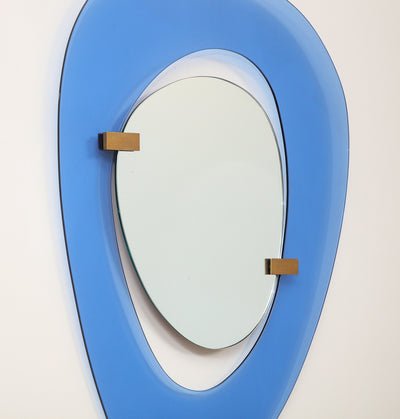 Rare Wall Mirror by Max Ingrand for Fontana Arte