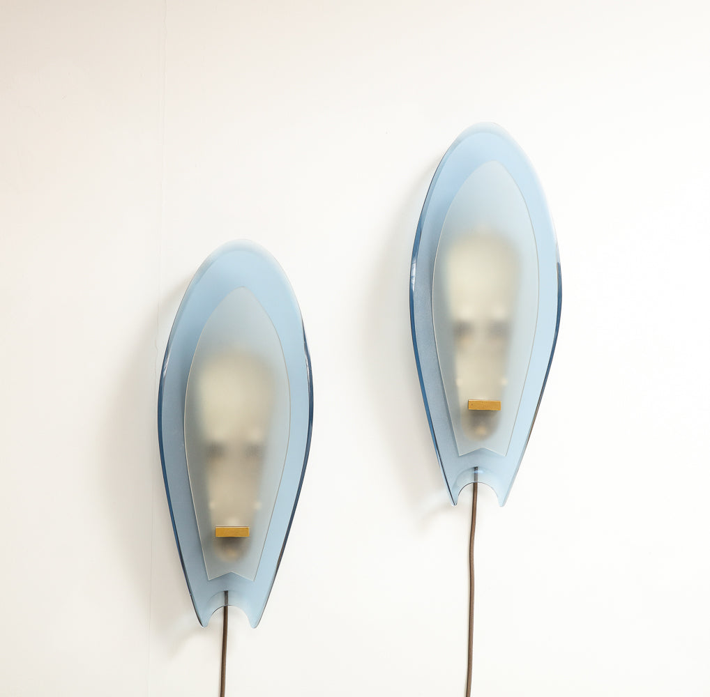 Pair of Sconces by Max Ingrand for Fontana Arte
